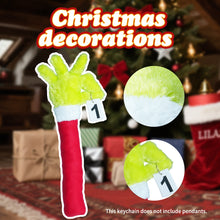 Load image into Gallery viewer, Christmas Elf Body Tree Decorations Arm for Christmas Tree Christmas Furry Green Monster Elf Arms Hand for Christmas Tree Ornaments Xmas Arms Stole Stuffed Stuck Tree Topper Decor