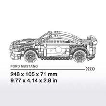Load image into Gallery viewer, Ford Wild Horse Shelby Building Blocks Set Bluetooth & Controller Double Control Model Car Gift  534 Pcs