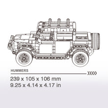 Load image into Gallery viewer, Hummer Building Blocks Set Bricks Bluetooth & Controller Double Control Gift 534 Pcs