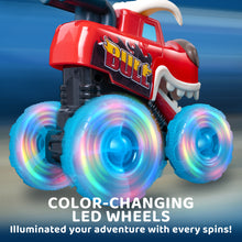 Load image into Gallery viewer, Monster Truck Toy - Motion Activated Light-Up Cars Monster Treads Lightning Wheels Press & Go Cars Not Included Button Battery