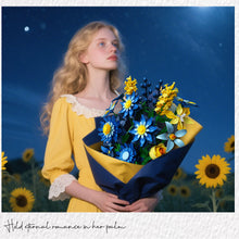 Load image into Gallery viewer, Creative DIY Building Block Flower Bouquet Set for Adults – Assembled Puzzle Model, Elegant Desktop Decor, Unique Collectible Gift for Her, Home Craft Hobby Fun