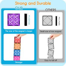 Load image into Gallery viewer, Mikiblue Magnetic Building Tiles Set for Kids 114 PCS Magnetic Blocks Shapes Toys