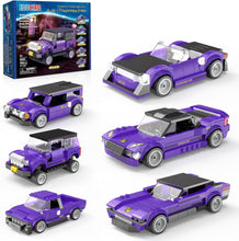 Load image into Gallery viewer, 6 In1 Speed Champions Car Building Set,Race Car Toy Model Gift for Kids, Girls, and Boys Ages 7-9 (494pcs)