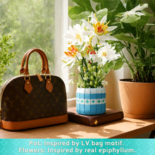 Load image into Gallery viewer, Under Epiphyllum Artificial Flowers Bouquet for Adults, Flower Building Sets with Vase, Home Decor, Mother's Day, Valentine's Day Gifts for Her or Him