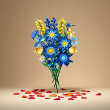 Load image into Gallery viewer, Creative DIY Building Block Flower Bouquet Set for Adults – Assembled Puzzle Model, Elegant Desktop Decor, Unique Collectible Gift for Her, Home Craft Hobby Fun