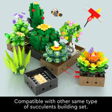 Load image into Gallery viewer, Succulents Plants Building Set for Adults - 5 Pack (590 Pieces), Valentines Day Gifts for Kids, Women,Her and Him, Botanical Collection Home Decor