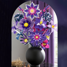 Load image into Gallery viewer, Creative DIY Building Block Flower Bouquet Set for Adults – Assembled Puzzle Model, Elegant Desktop Decor, Unique Collectible Gift for Her, Home Craft Hobby Fun