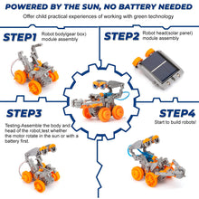 Load image into Gallery viewer, CIRO STEM Projects Solar Robot Toys, 11-in-1 Education Science Experiment Kits for Kids Ages 8-12, 288 Pieces Building Set - GP TOYS