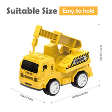 Load image into Gallery viewer, Construction Vehicles Toy Set for Kids, Crane Truck Playset with Map, Traffic Signs, Construction Workers, Engineering Trucks, Educational and Durable Toy Gift for Boys and Girls Ages 3+