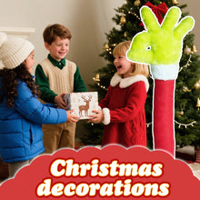 Load image into Gallery viewer, Christmas Elf Body Tree Decorations Arm for Christmas Tree Christmas Furry Green Monster Elf Arms Hand for Christmas Tree Ornaments Xmas Arms Stole Stuffed Stuck Tree Topper Decor