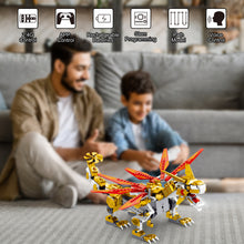 Load image into Gallery viewer, Dragon Building Toys (512PCS), Educational Christmas Birthday Gift idea for Kids Boys Girls 8-12-14, Remote Control & APP Programmable Coding Dragon Building Kit