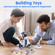 Load image into Gallery viewer, Toys Projects for Kids Age 8-12 RC Robots Activities Building Blocks Robot Kits Educational Engineering Kit DIY Robotic Toy Interlocking Gear Sets Compatible with Lego Robot Science kit