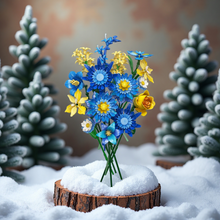 Load image into Gallery viewer, Creative DIY Building Block Flower Bouquet Set for Adults – Assembled Puzzle Model, Elegant Desktop Decor, Unique Collectible Gift for Her, Home Craft Hobby Fun