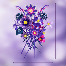 Load image into Gallery viewer, Creative DIY Building Block Flower Bouquet Set for Adults – Assembled Puzzle Model, Elegant Desktop Decor, Unique Collectible Gift for Her, Home Craft Hobby Fun