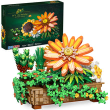 Load image into Gallery viewer, Sunflower Artificial Flowers Building Sets, Flower Bouquet for Adults, Creepers Bonsai Tree Home Decor, Mothers day, Anniversary and Valentines Gifts for Women