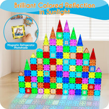Load image into Gallery viewer, Mikiblue Magnetic Building Tiles Set for Kids 114 PCS Magnetic Blocks Shapes Toys
