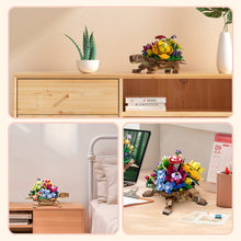Load image into Gallery viewer, 477PCS Turtle Animal Building Block Set, suitable for Youngsters 6 7 8 9 10 years old and above, boys and girls toys, with flower pot turtle building block model, cute structure, birthday gift, Valentines Day gift