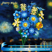 Load image into Gallery viewer, Creative DIY Building Block Flower Bouquet Set for Adults – Assembled Puzzle Model, Elegant Desktop Decor, Unique Collectible Gift for Her, Home Craft Hobby Fun