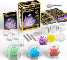 Load image into Gallery viewer, Crystal Growing Kit, Grow 6 Vibrant Crystals