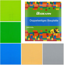 Load image into Gallery viewer, Set of 5 Building Plates for Classic Building Blocks with Stone Remover Separator Tool Plastic Base Plate 25.5 x 25.5 cm