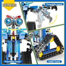 Load image into Gallery viewer, Robot Building Toys for Boys Girls 8-12-14 Year Old, STEM Project Birthday idea for Kids, RC & APP Coding Robot Building Kit (471pieces)