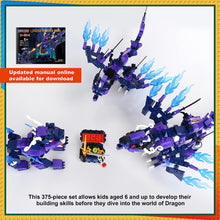 Load image into Gallery viewer, EDUCIRO 3in1 Legendary Dragon Building Toy Fly Dragon - Kylin and 2 Battle Ninja Knights and a Treasure Chest