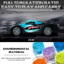 Load image into Gallery viewer, RC Drift Cars 2.4G Remote Control Car, 1:18 Scale 4WD Rechargeable High Speed Race Drifting Cars Electric Sport Racing Hobby Toy Car Cool Lights Gifts for Kids