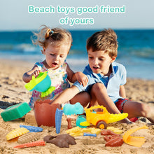 Load image into Gallery viewer, Educiro Dinosaur Beach Toys for Kids 3-5,Dinosaur Mould Set 33 PCS Sand Toys with Mesh Bag,Gifts for Boys and Girls 6-10