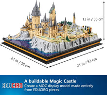 Load image into Gallery viewer, Educiro Harry Hogs Magic Castle Building sets, (6862 Pieces) Adults sets Challenging Wizarding World, 23-Inches Collectible Display Building Toy Set for Kids, Boys, and Girls Ages 16+