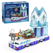 Load image into Gallery viewer, Magical Ice Castle Toys for Girls Building Blocks with A Reindeer Elsa and Anna Frozen Crystal Set - Compatible with LEGO - 912 Pieces
