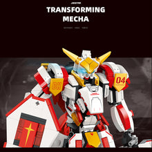 Load image into Gallery viewer, Transforming MECHA Red Building Blocks Set Two Forms Building Deformation