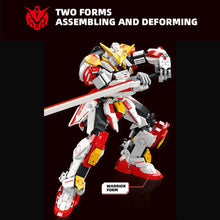 Load image into Gallery viewer, Transforming MECHA Red Building Blocks Set Two Forms Building Deformation