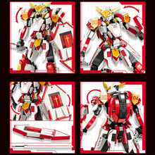 Load image into Gallery viewer, Transforming MECHA Red Building Blocks Set Two Forms Building Deformation