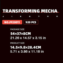 Load image into Gallery viewer, Transforming MECHA Red Building Blocks Set Two Forms Building Deformation