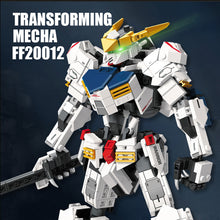 Load image into Gallery viewer, Transforming MECHA White Building Blocks Set Two Forms Building Deformation