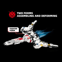 Load image into Gallery viewer, Transforming MECHA White Building Blocks Set Two Forms Building Deformation