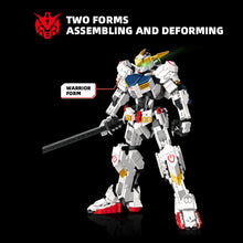 Load image into Gallery viewer, Transforming MECHA White Building Blocks Set Two Forms Building Deformation