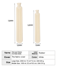 Load image into Gallery viewer, Strip Type Rubber Hot Water Bottle Winter Warm Bag Christmas Knitting Plush