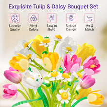 Load image into Gallery viewer, Tulip Flowers Bouquet Building Set
