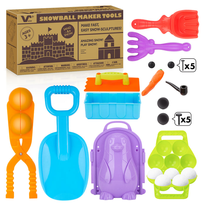 Novelty Creative DIY Beach And Snow Building Tools Toy Sets For Children To Play In Sand And Snow, Holiday Fun Toys, Boys Girls Christmas Gifts