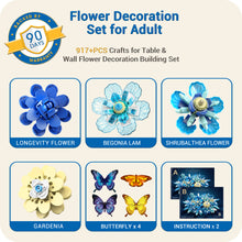 Load image into Gallery viewer, Flowers Building Set, Flower Centerpiece Building Blocks for Adults, Kids, Boys, Girls, Botanical Collection Crafts Set for Table or Wall Decor, Ideal Gifts for Mother&#39;s Day, Valentines Day, Birthday
