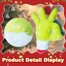 Load image into Gallery viewer, Christmas Elf Body Tree Decorations Arm for Christmas Tree Christmas Furry Green Monster Elf Arms Hand for Christmas Tree Ornaments Xmas Arms Stole Stuffed Stuck Tree Topper Decor
