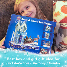 Load image into Gallery viewer, Magical Ice Castle Toys for Girls Building Blocks with A Reindeer Elsa and Anna Frozen Crystal Set - Compatible with LEGO - 912 Pieces
