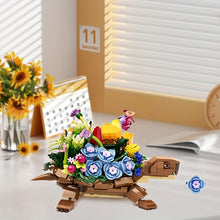 Load image into Gallery viewer, 477PCS Turtle Animal Building Block Set, suitable for Youngsters 6 7 8 9 10 years old and above, boys and girls toys, with flower pot turtle building block model, cute structure, birthday gift, Valentines Day gift
