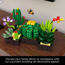 Load image into Gallery viewer, Succulents Plants Building Set for Adults - 5 Pack (590 Pieces), Valentines Day Gifts for Kids, Women,Her and Him, Botanical Collection Home Decor
