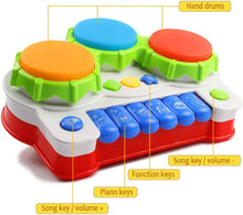 Load image into Gallery viewer, Baby Toys for 1 Year Old Toddler, Piano &amp; Drum Musical Instruments Toys for 6, 12 Months Infant
