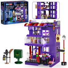 Load image into Gallery viewer, Diagon Alley- HP Knight Bus Pub Building Toy Gifts for Kids, Girls, and Boys Ages 8+ (486 Pieces), Include Magic Wands and Wizard Snowy Owl
