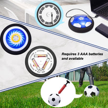 Load image into Gallery viewer, Hover Soccer Ball Set with 2 Goals, USB Rechargeable with LED Light and Inflatable Ball, Air Floating Soccer with Safe Bumper for Indoor Outdoor Sports Ball Game, Football Toy Gift for Kids Boy Girl
