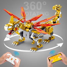 Load image into Gallery viewer, Dragon Building Toys (521Pcs), Educational Birthday Gift Idea for Kids Boys Girls 8-12, Remote Control &amp; App Programmable Building Kit
