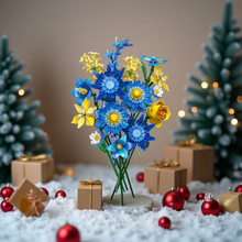 Load image into Gallery viewer, Creative DIY Building Block Flower Bouquet Set for Adults – Assembled Puzzle Model, Elegant Desktop Decor, Unique Collectible Gift for Her, Home Craft Hobby Fun
